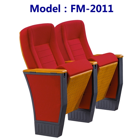 富美礼堂椅FM-2011实木礼堂椅报告厅会议室排椅