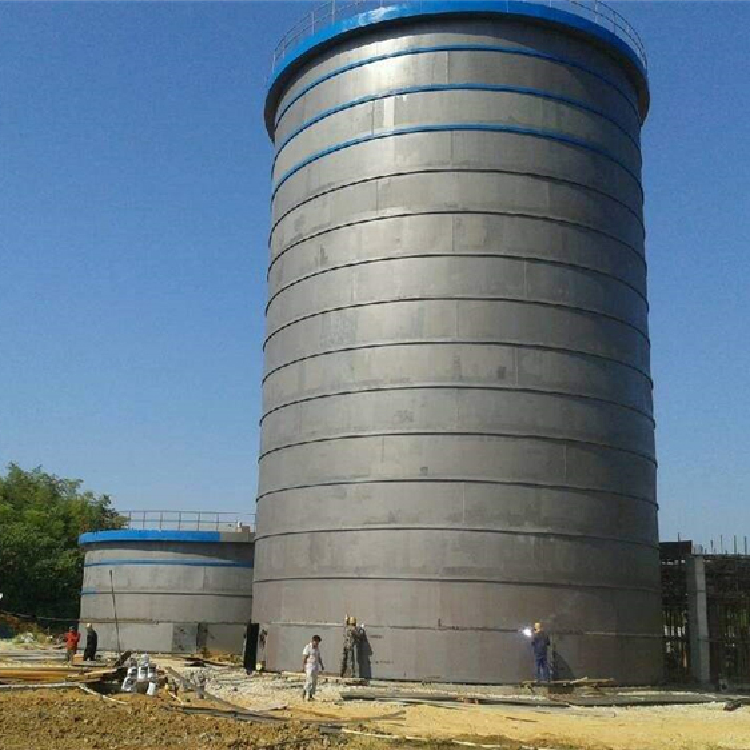 高架钢板库石子散装库单点钢板仓国华钢板库