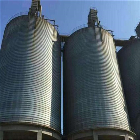 骨料储存罐 砂石骨料仓 咬口式卷板仓_山东国华仓储