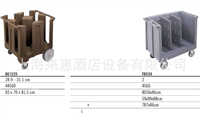 美国金宝CAMBRO餐饮用品 TDC30-131 可调式托盘盘碟车(深棕色)