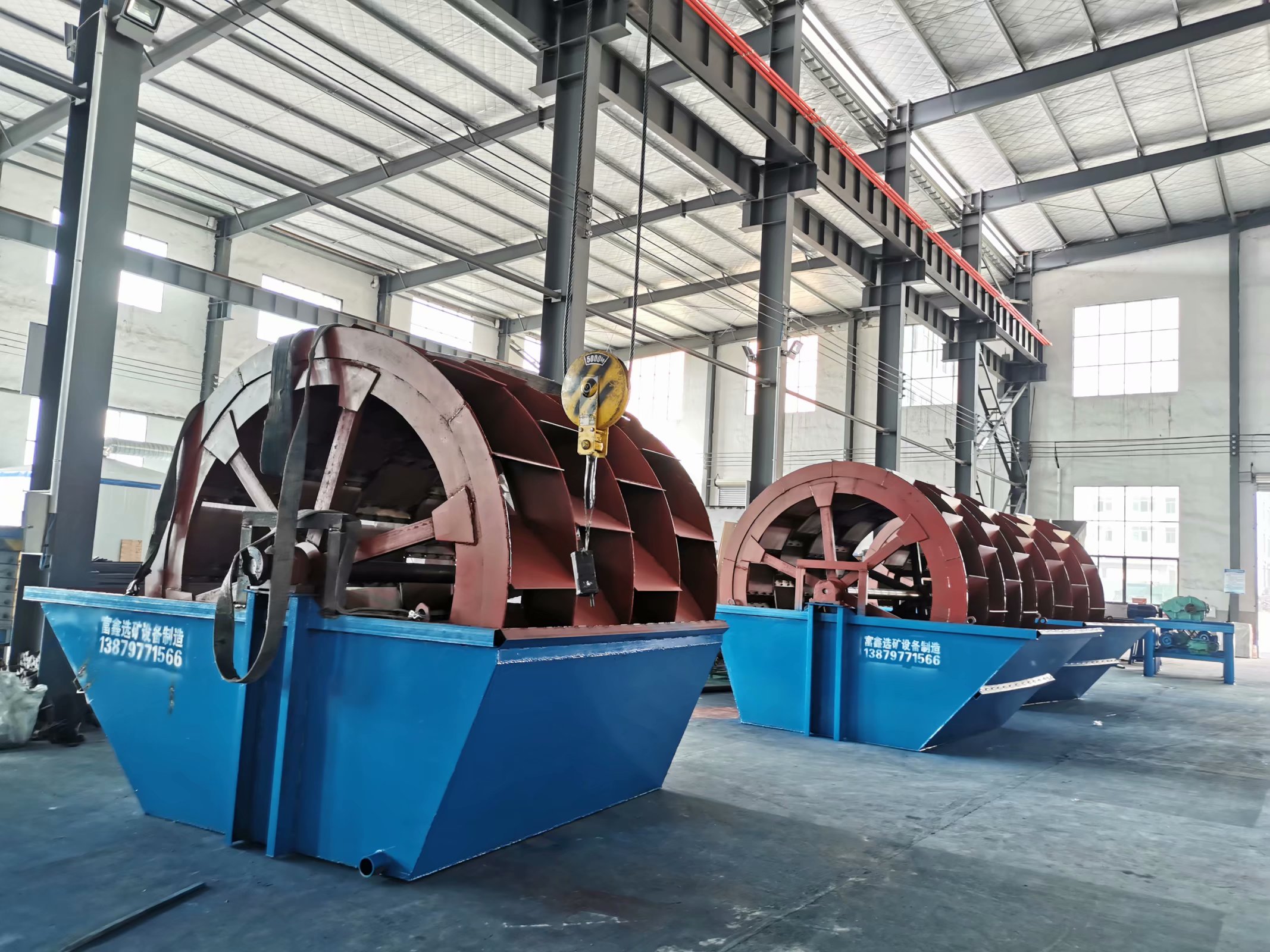 小型洗砂机轮斗式2槽3槽4槽风火轮螺旋洗沙机