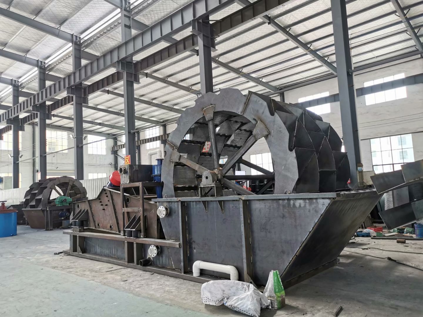 小型洗砂机轮斗式2槽3槽4槽风火轮螺旋洗沙机