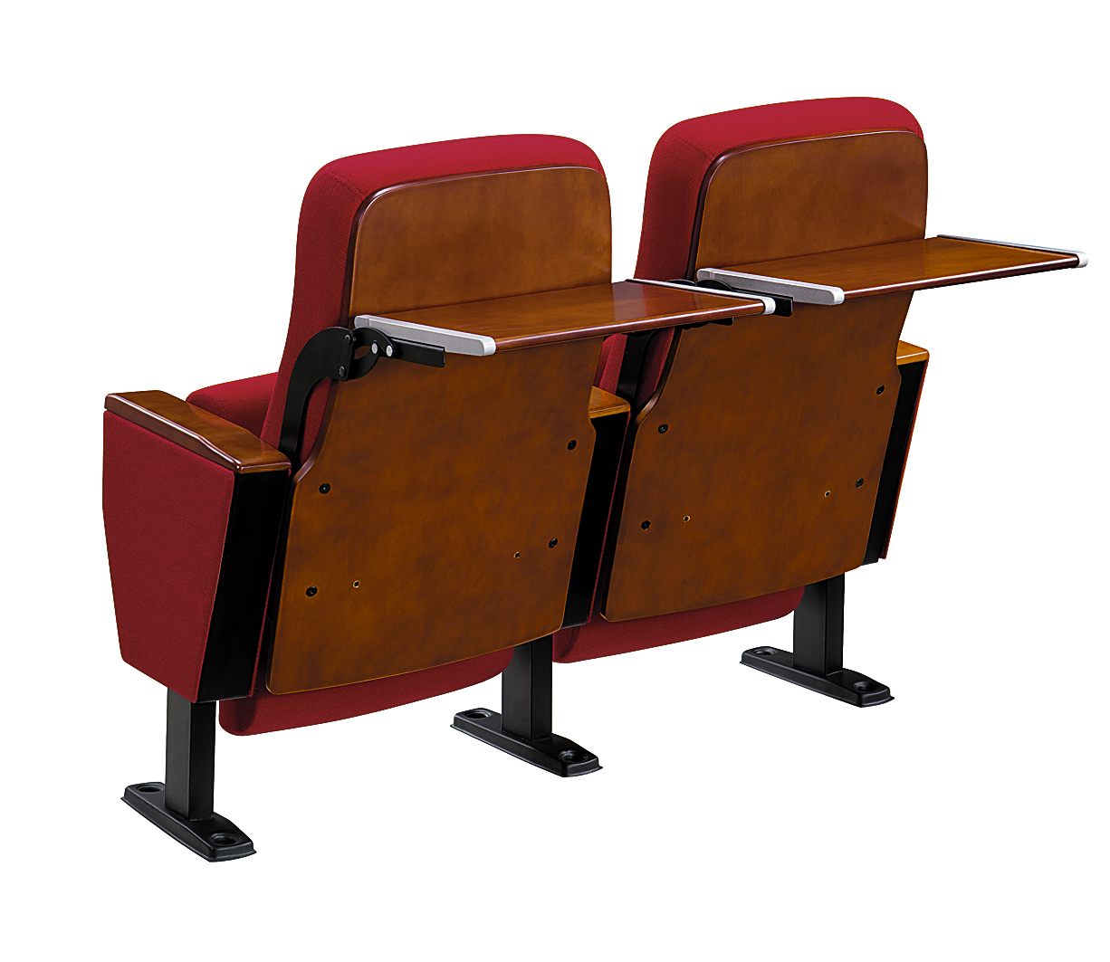 江西南昌富美礼堂椅fm180后置实木板报告厅会议室排椅