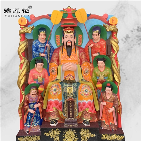 老天爷神像生产厂家 玻璃钢塑像玉皇大帝神像 寺庙供奉天帝神像