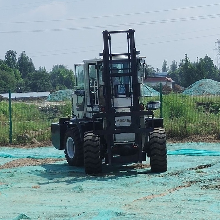 岳工yg30四驱越野叉车铰接转向叉车叉车规格型号