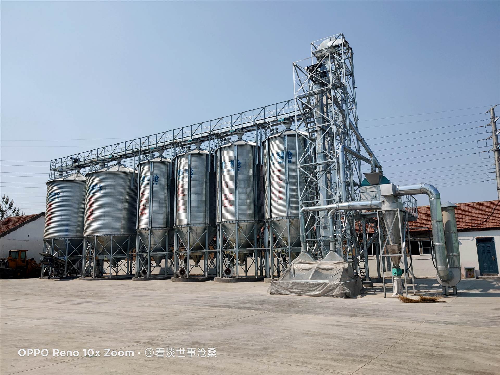 山东钢板仓厂家 饲料厂用散装仓 成品料仓 带配套 装车方便造价低