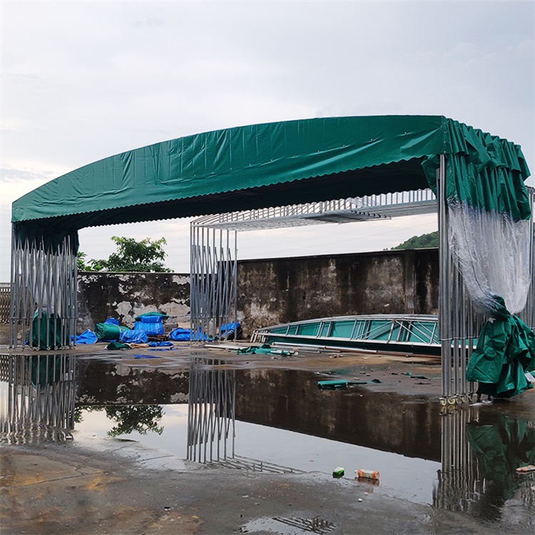 岳陽平江移動推拉帳篷 臨時推拉活動雨棚