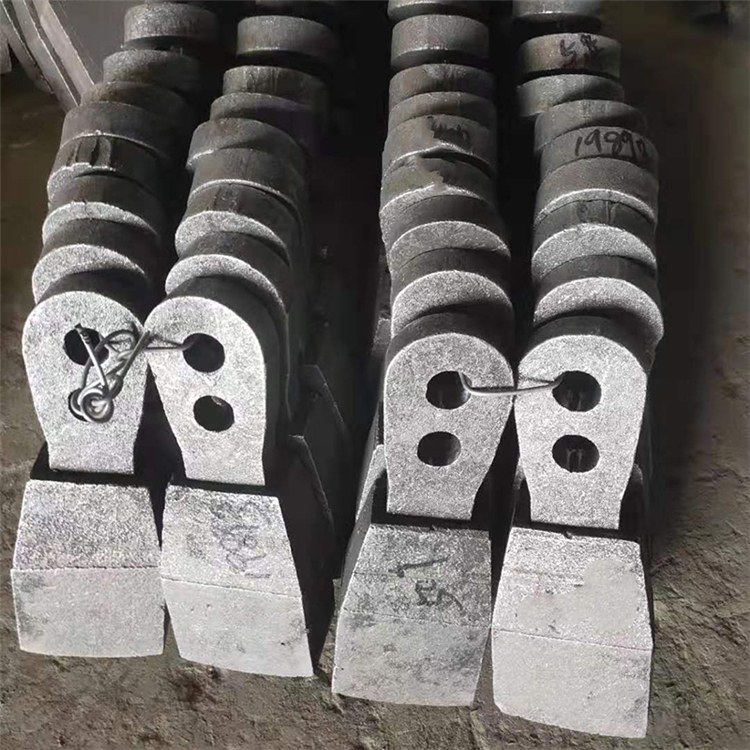 通达 矿山设备合金锤头 煤矸石破碎机高耐磨锤头 破碎机高铬锤头