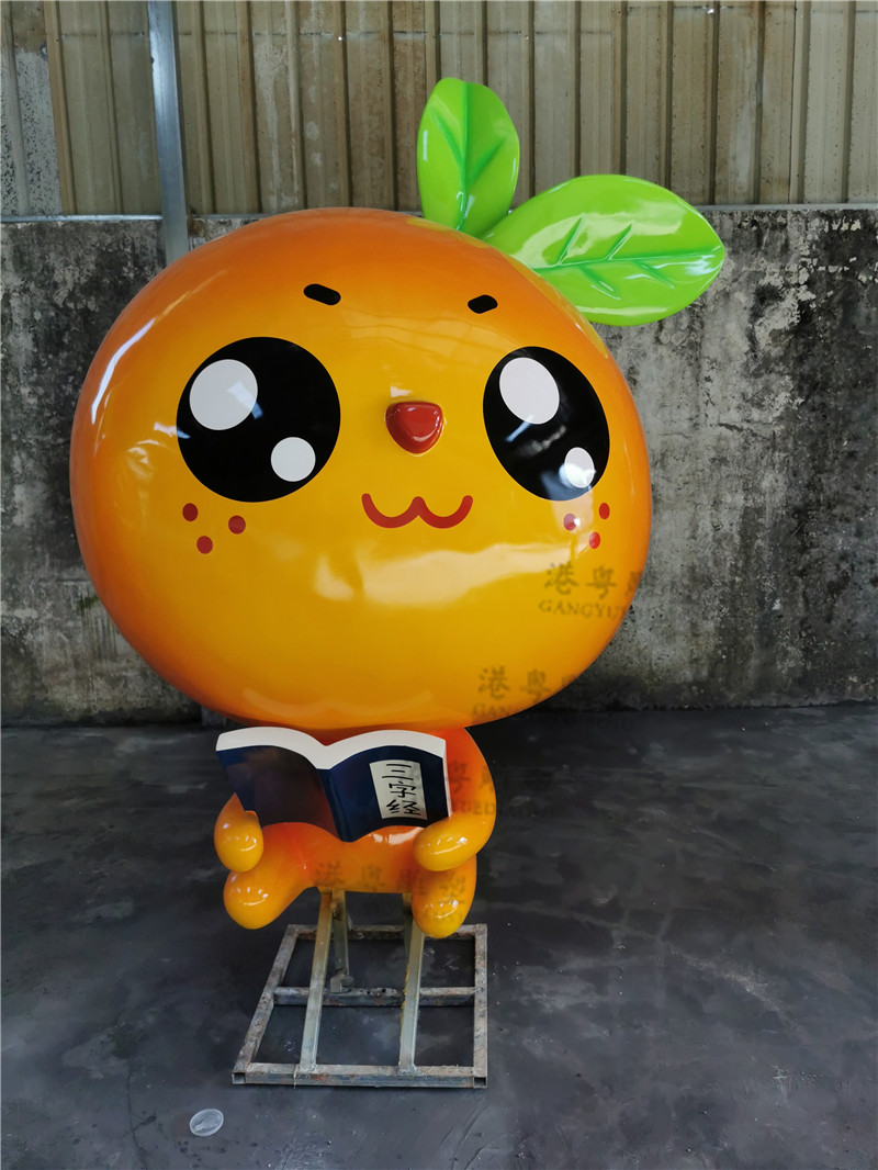 玻璃钢水果卡通雕塑