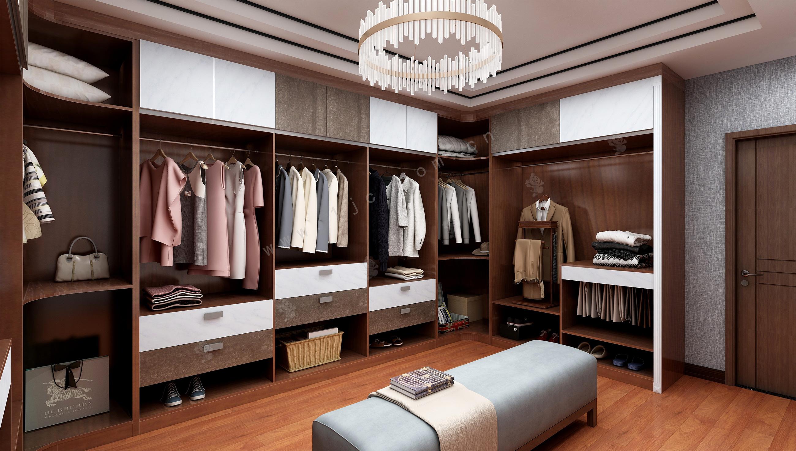 重庆整体衣帽间定制厂家欧美雅全屋定制工厂