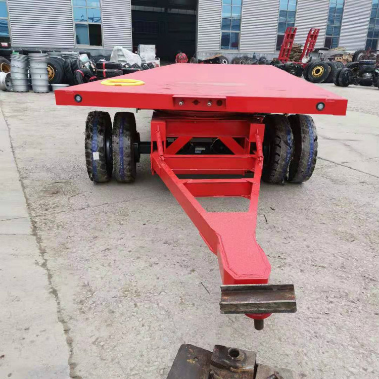 二桥全挂拖挂车全挂式拖板车平板全挂车市场价格