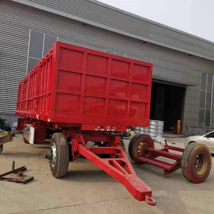 转盘全挂牵引车全挂钩机拖板车轻型全挂车出售价格