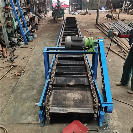 全自动皮带输送机 按客户要求 定做倾斜皮带上料机