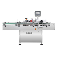 浩超立式圆瓶贴标机，全自动立式贴标机，不干胶贴标打码机