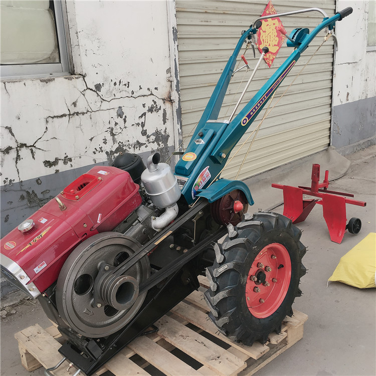  家用小型手扶拖拉机图片 多功能葡萄埋藤机 果园开沟回填机  