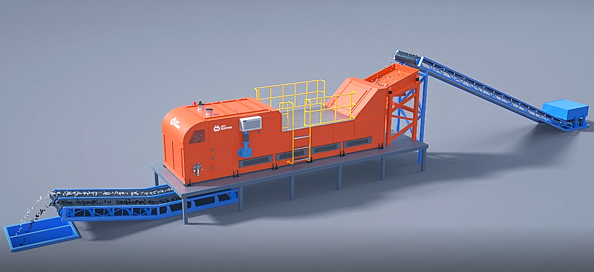 品牌专注x射线选矿机图像选矿机生产研发销售产品型号hpy-xrt-1400