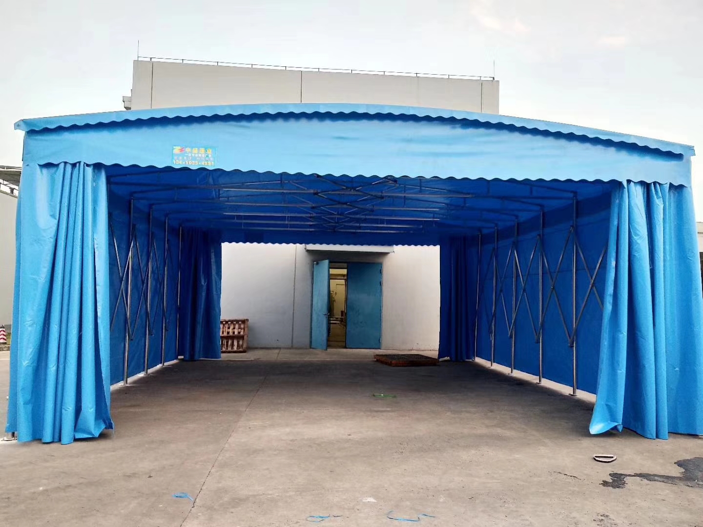 定制移动户外折叠推拉蓬