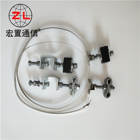 新乡ADSS塔用引下固定线夹 OPGW光缆钢带抱箍型引下夹具