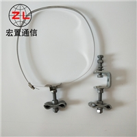 ADSS光缆铁塔用引下线夹使用方法 橡胶夹块式引下线夹塔用图片
