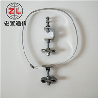 ADSS光缆金具角钢塔用引下线夹 橡胶夹块型引下卡具