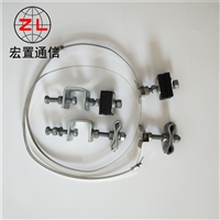 新乡ADSS塔用引下固定线夹 OPGW光缆钢带抱箍型引下夹具