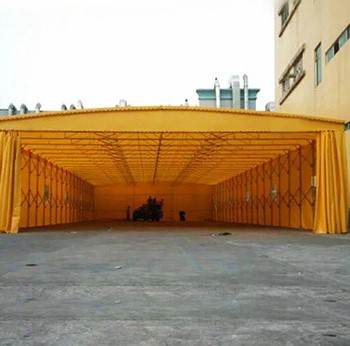 武汉钢结构雨棚移动推拉篷仓库棚