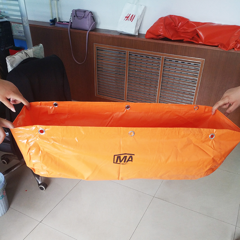 矿井隔爆水袋 阻燃不渗漏 80升隔爆水袋吊挂标准