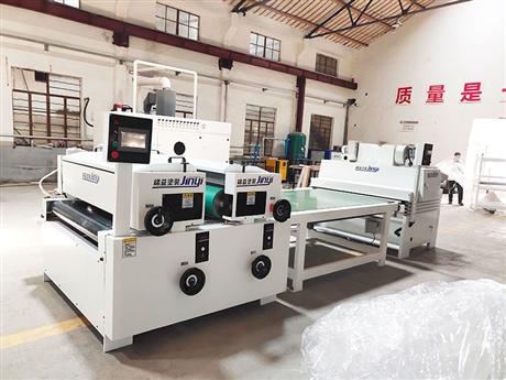 江苏uv板光油机uv淋涂机瓷砖压膜uv光油机除尘机生产厂家