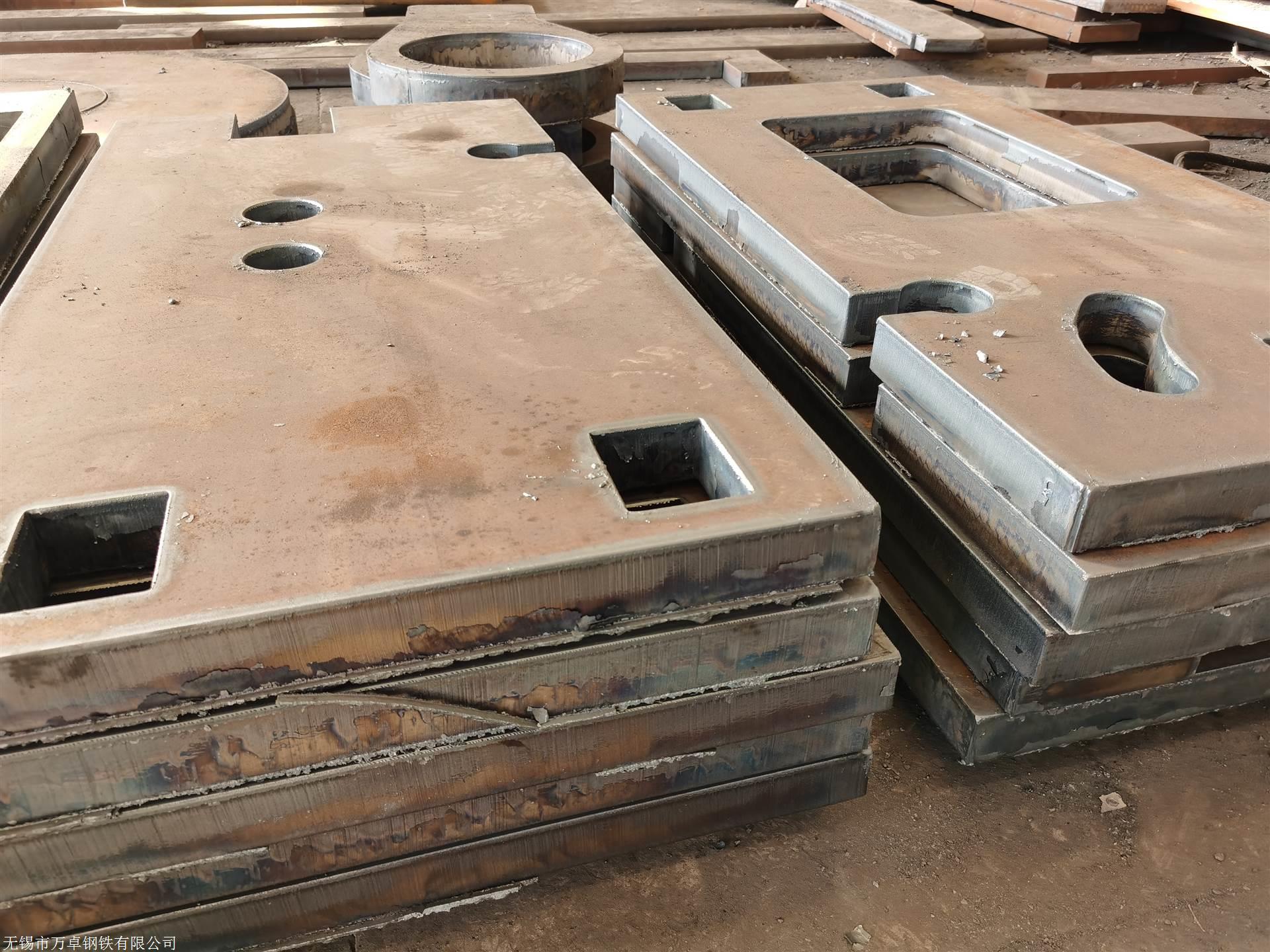 石家庄q690d钢板分条耐磨500钢板割方块中厚钢板零切加工