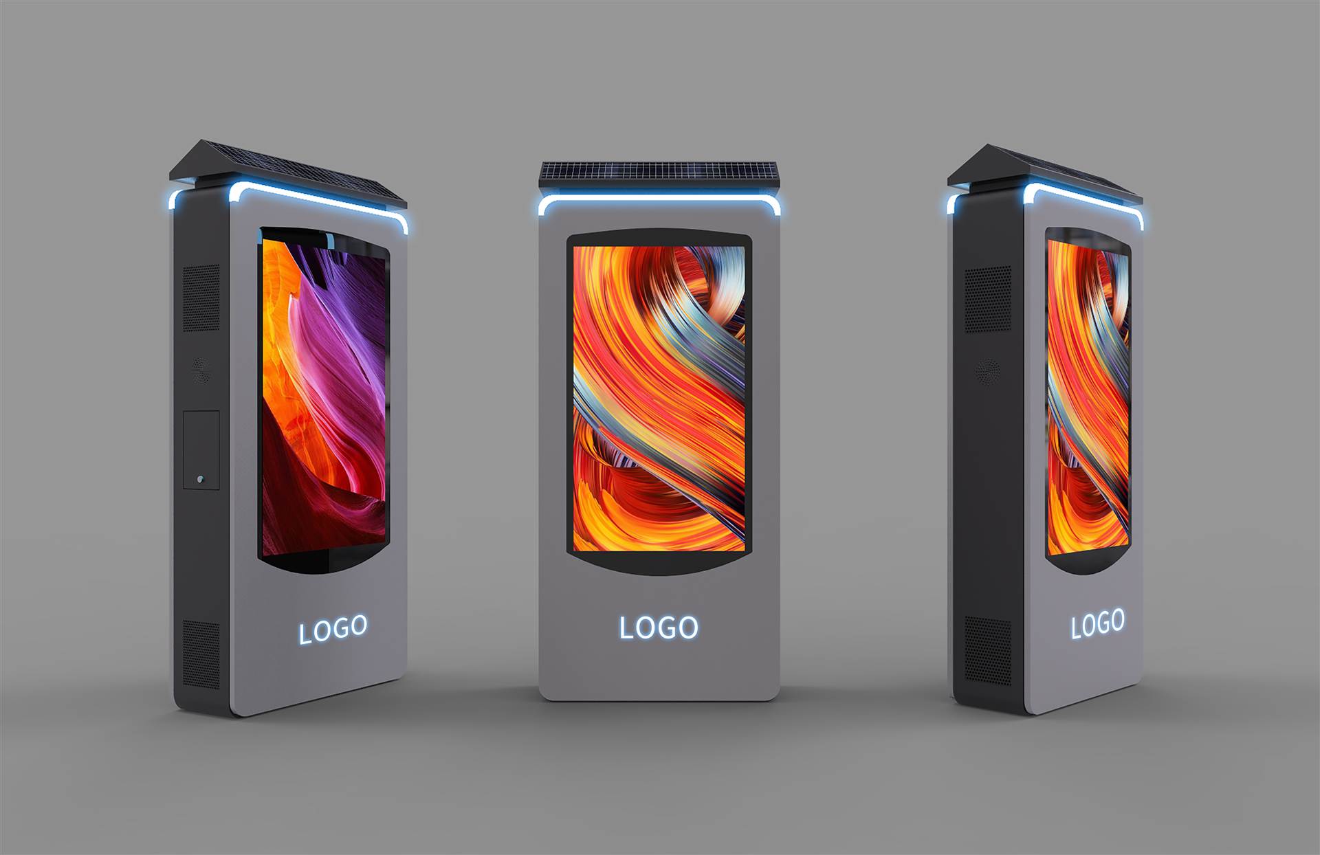 户外广告机加工室外商显立式大屏广告机定制安装园区广告机