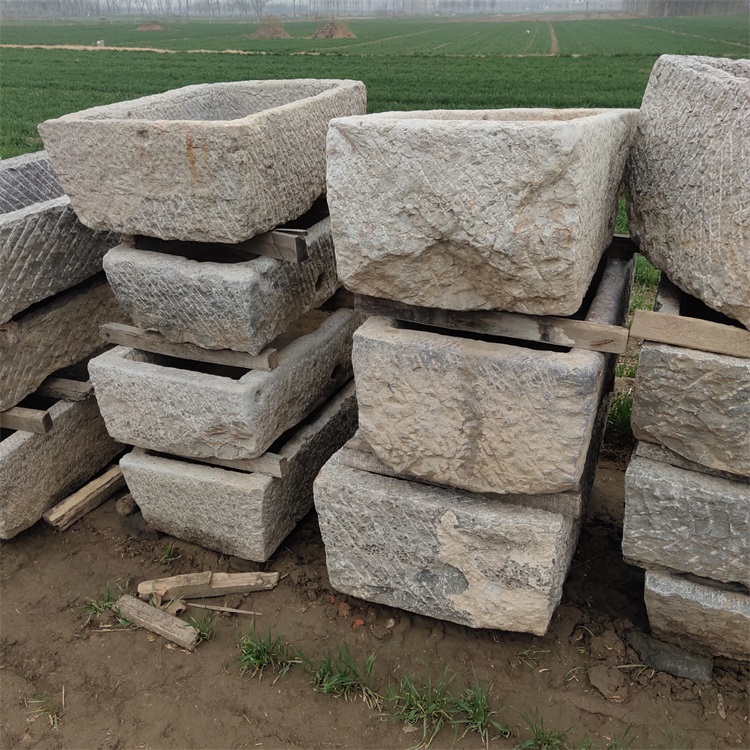 长期供应农村老牛槽 青石老牛槽出售 石雕老石器