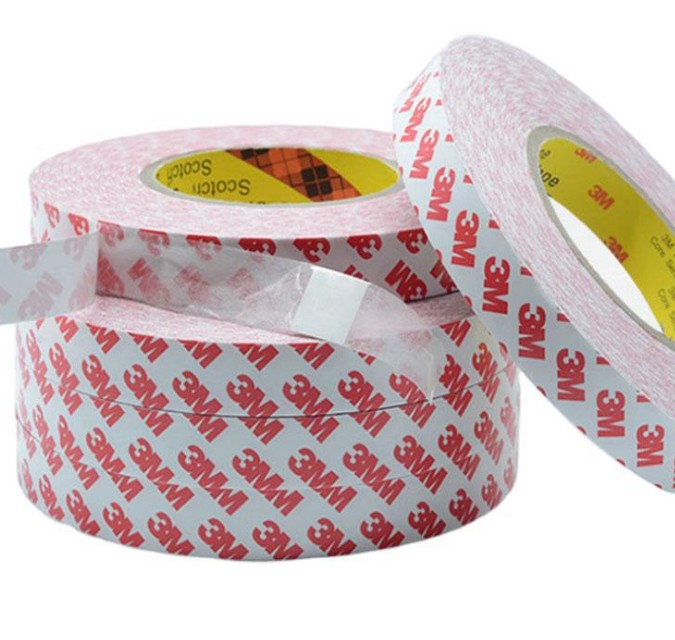 3m55236棉纸防水胶带55236m无纺布泡棉背胶粘接pp双面胶带