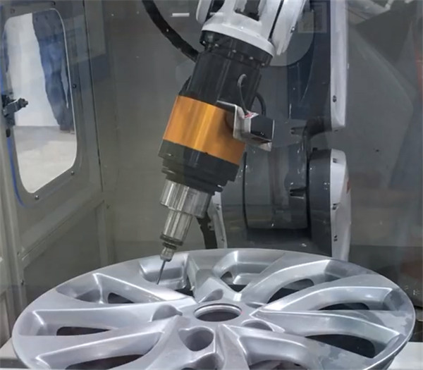 铝件去毛刺机器人打磨单元,选日本nakanishi高速主轴!