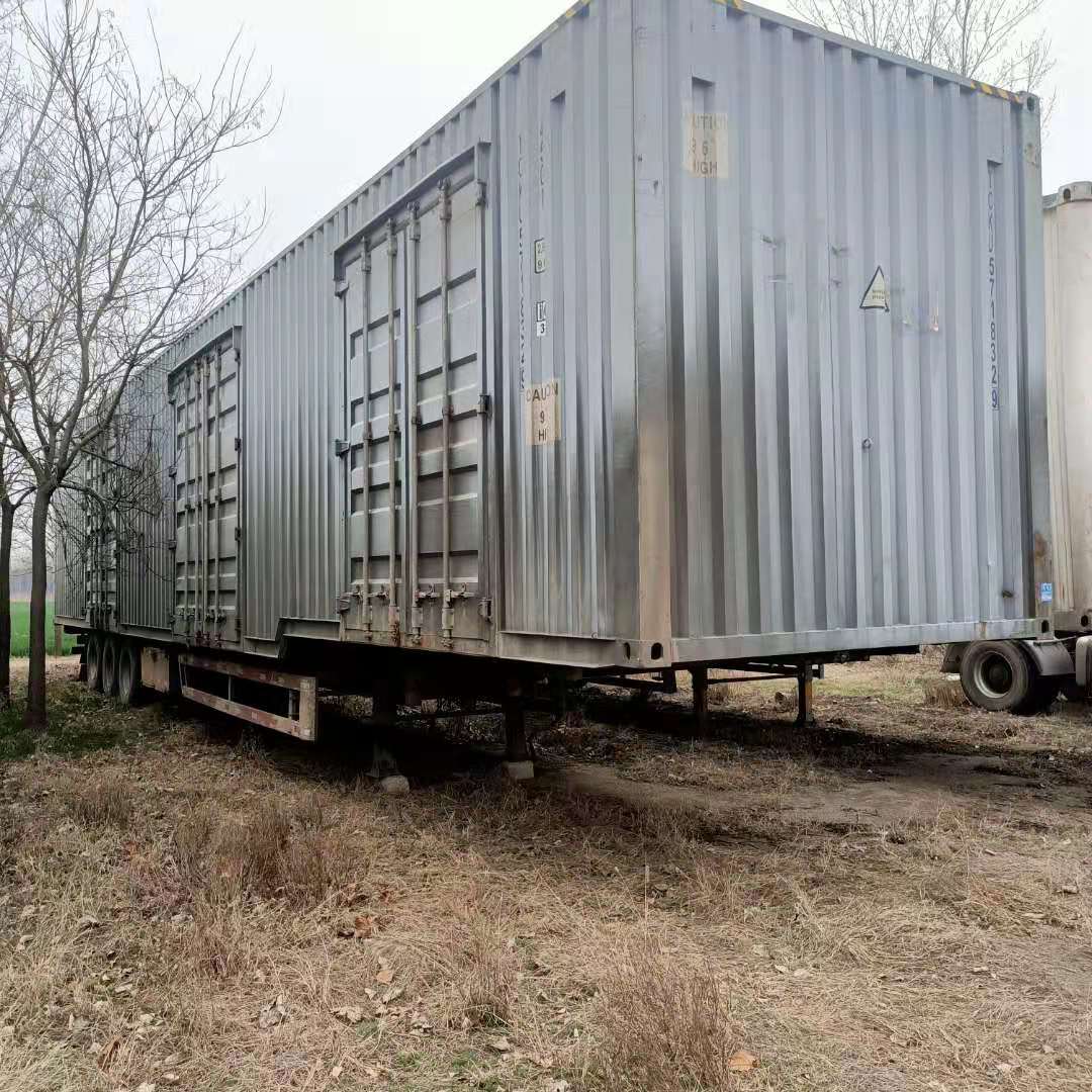 二手集裝箱二手骨架集裝箱130方骨架集裝箱半掛車