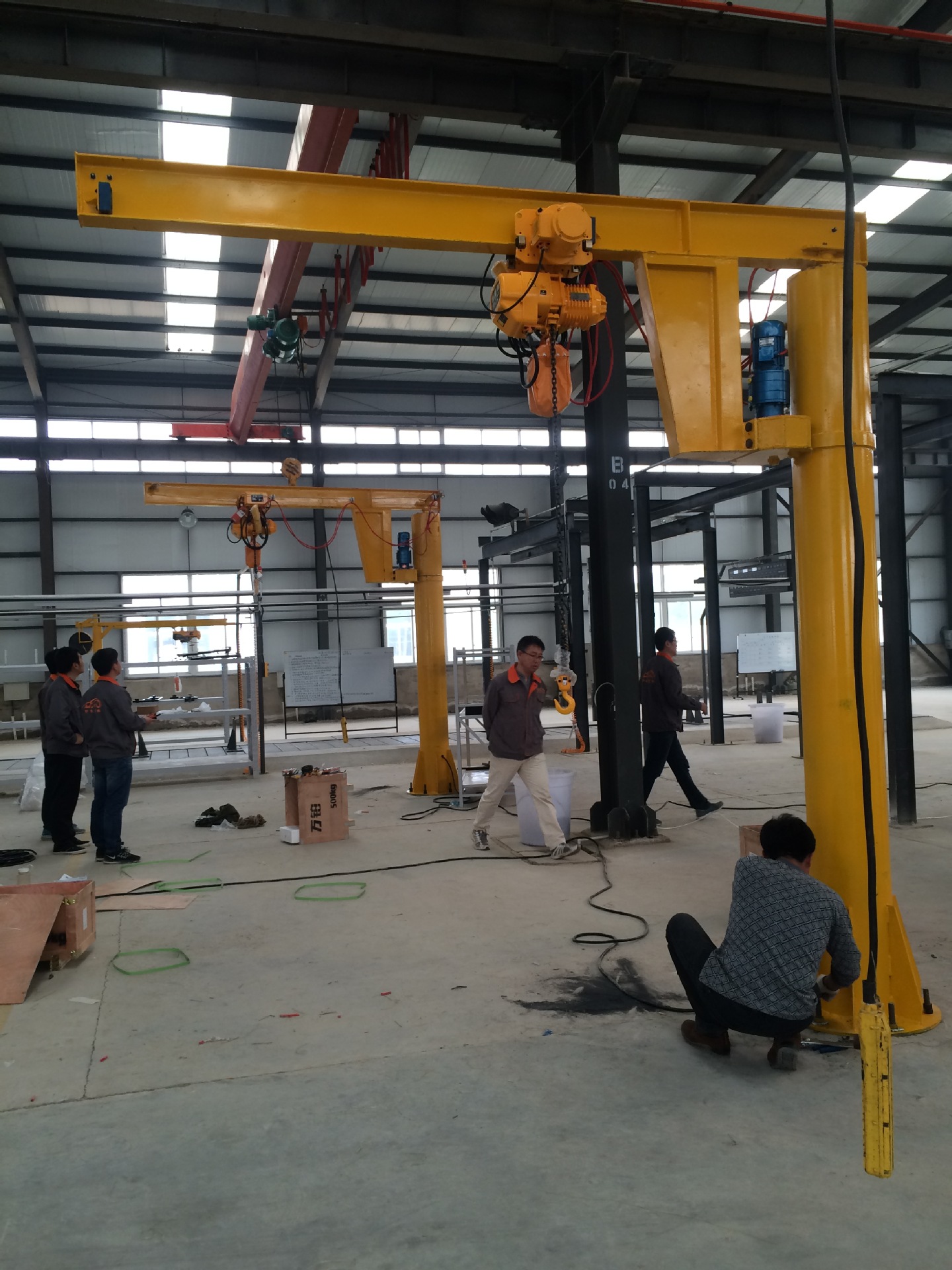 天津悬臂吊立柱式悬臂起重机1t臂架型起重机葫芦悬臂吊
