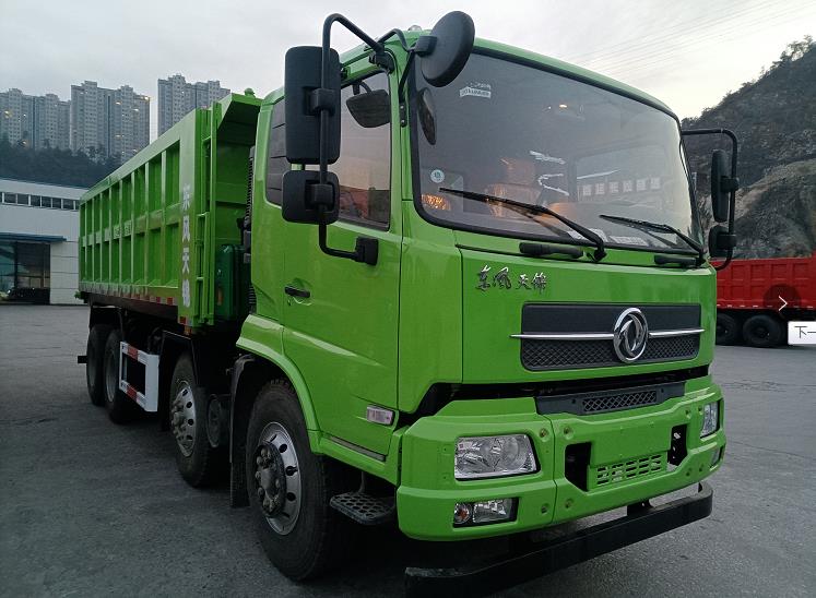 新款绿色环保国六东风天锦6米62米轻卡前四后八自卸车价格低