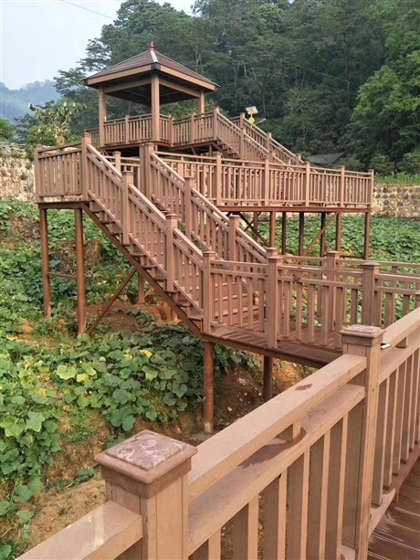 山东  定制批发木塑栏杆 塑木护栏生产厂家 景观木塑围栏