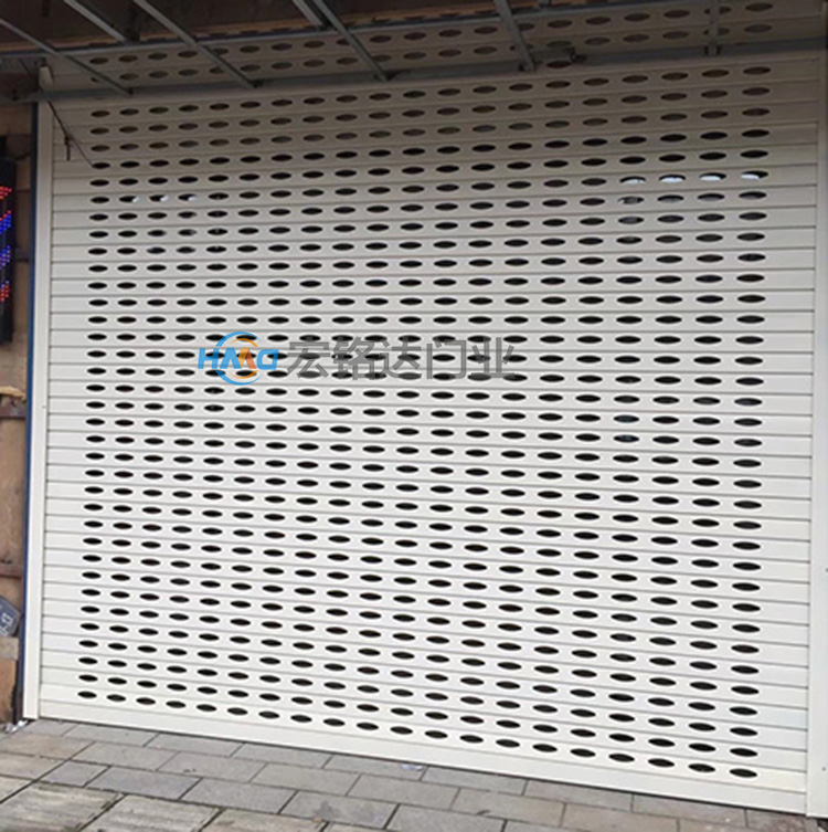 欧式电动透明铝合金通花闸不锈钢通花卷闸门铝合金通花闸