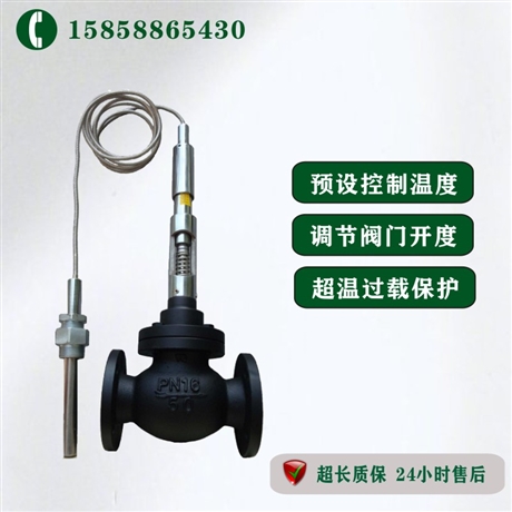 自力式温度调节阀 生产厂家 ZZWP-16C DN100 WCB温度调节阀