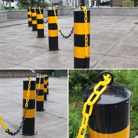 道路交通钢管警示柱安全停车防撞警示隔离柱pu塑料警示柱