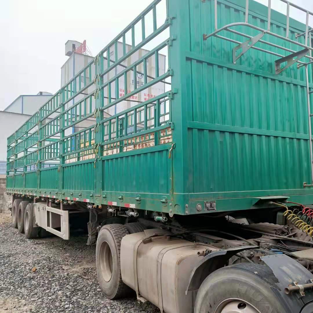 13米低栏板半挂车花篮自卸半挂车隐形花篮侧翻半挂车