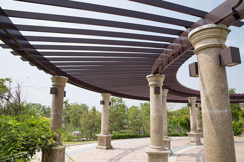 铝艺现代简约廊架 沈阳铝艺廊架厂家