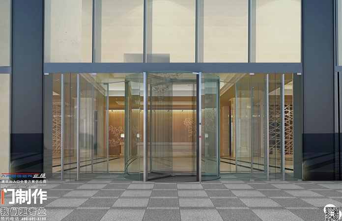 西安酒店水晶旋转门亚格厂家设计定制