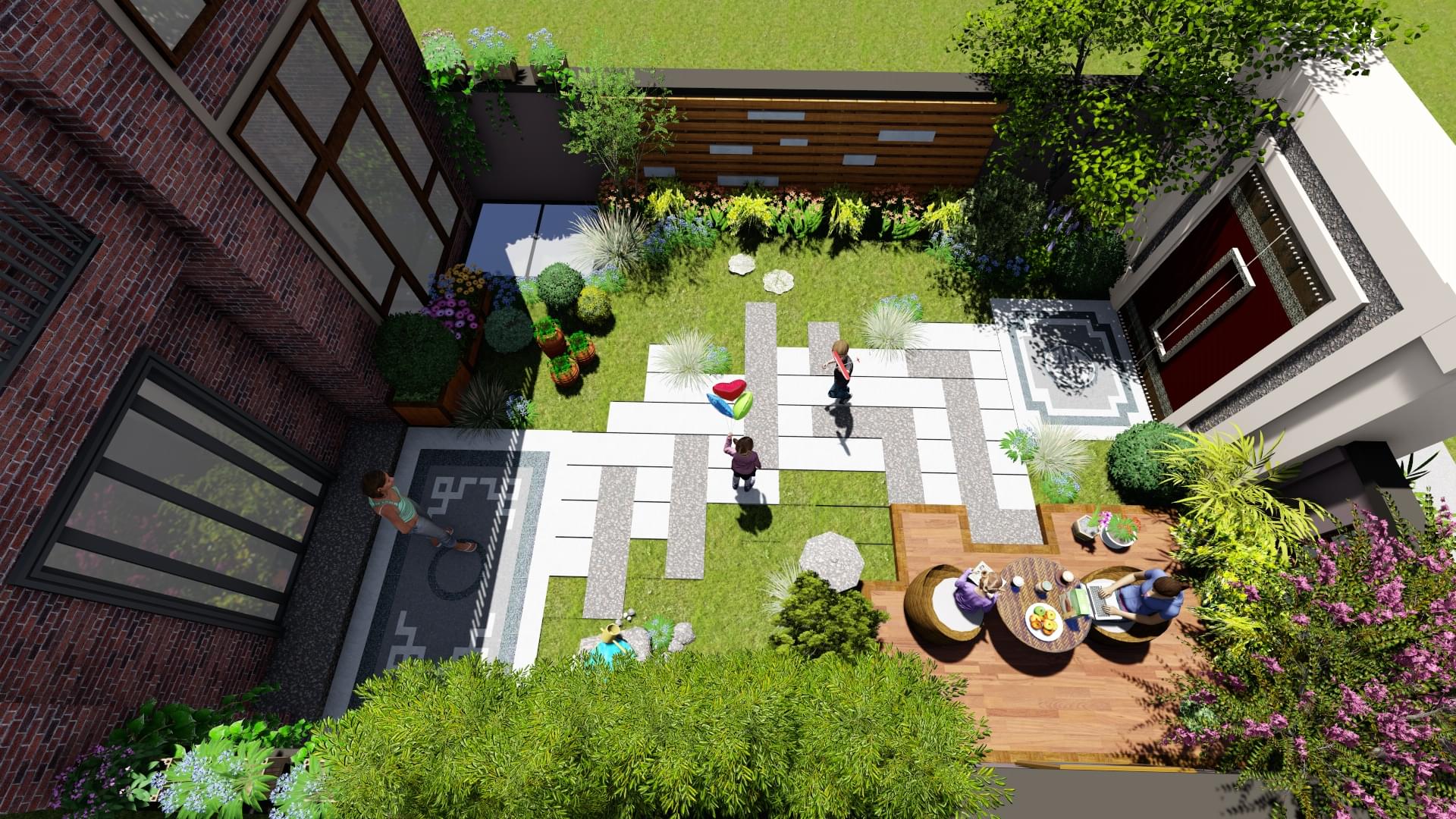 杭州别墅花园设计:4个小技巧打造实用花园 可可景观