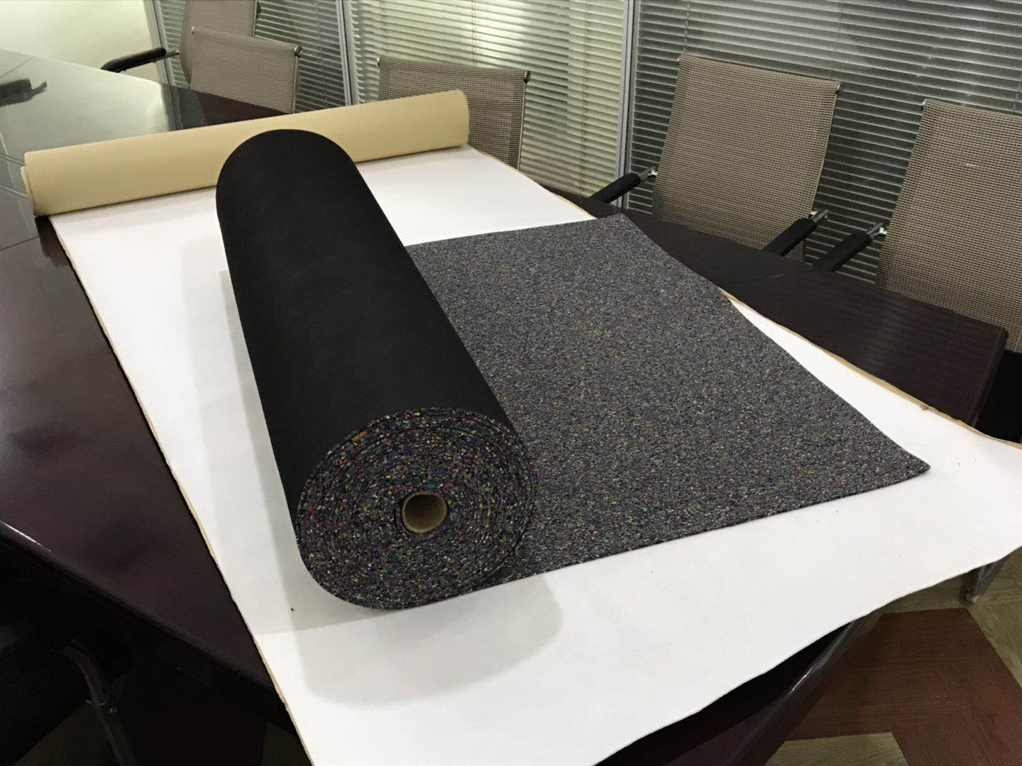 若圣曼橡胶隔音垫厂家 酒店学校住宅楼层专用 建筑浮筑楼板隔声减振