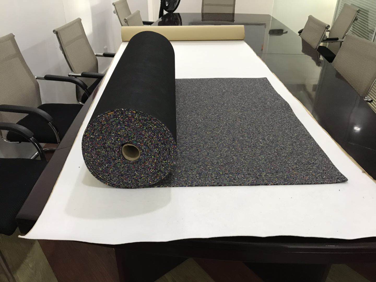 若圣曼橡胶隔音垫厂家 酒店学校住宅楼层专用 建筑浮筑楼板隔声减振