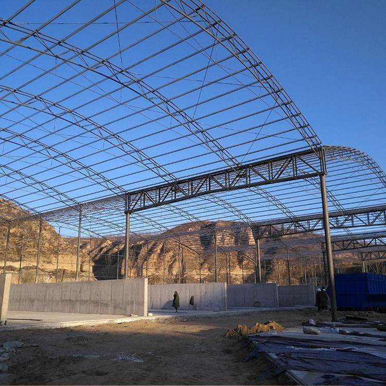 淄博市弧形彩钢大棚大型弧形棚报价销售