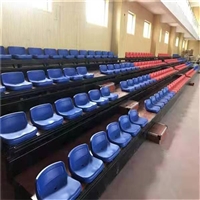 低靠背伸缩看台中空吹塑座椅