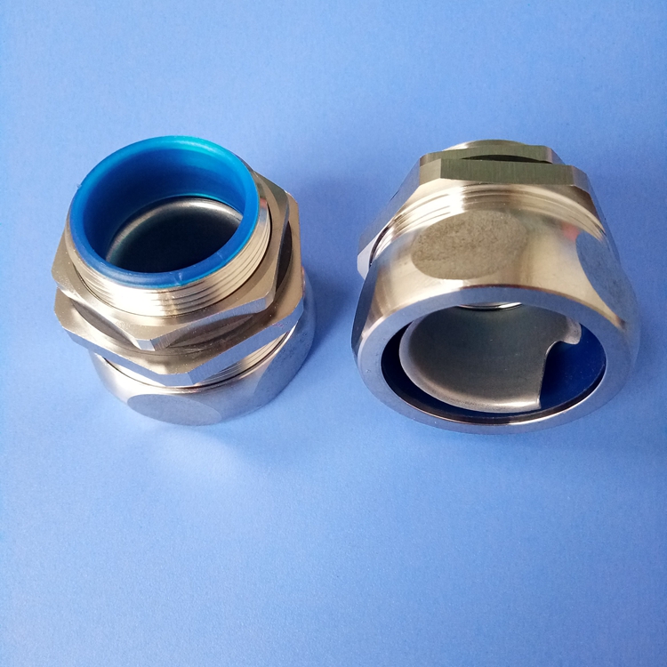 304不锈钢端式接头蛇皮管锁头