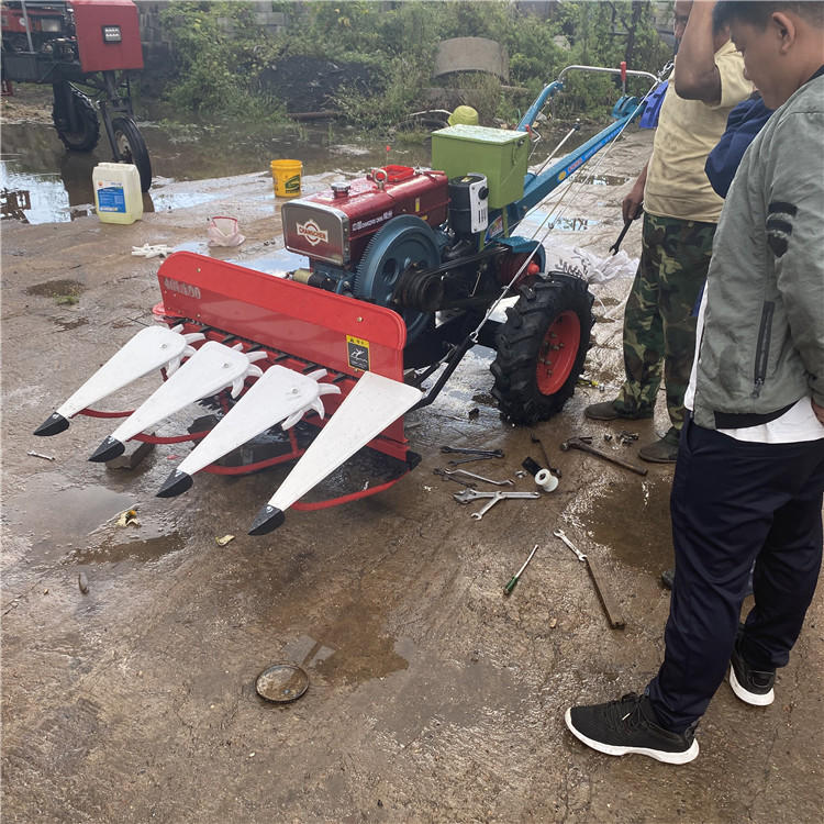 手推油菜茴香割晒机 玉米秸秆放片机 志为一边倒辣椒棉花收割机